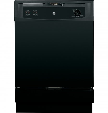 GE Spacemaker Under-The-Sink dishwasher in black GSM2200VBB